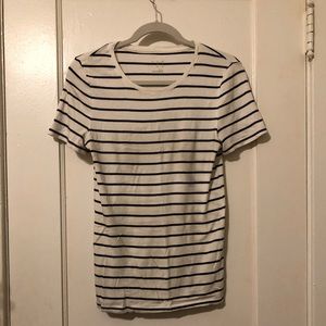 Black and White Striped Tee